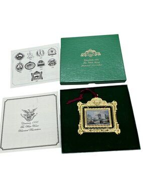 1997 White House Historical Association Ornament Christmas Gold-Plated READ
